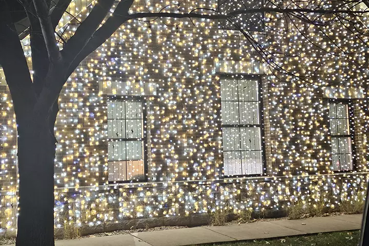 House with lights